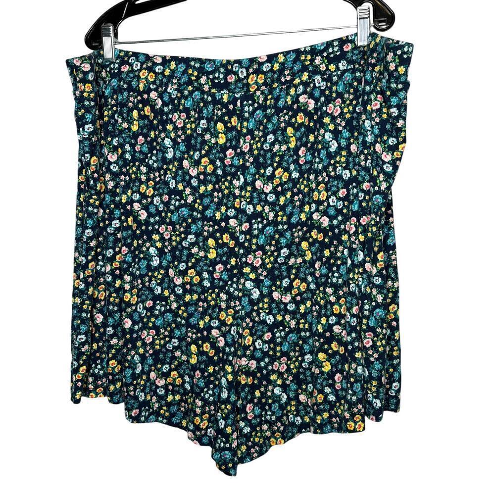 Lane Bryant Comfy Cozy Pull On Jersey Knit Floral Stretchy Lounge PJ Short 26/28